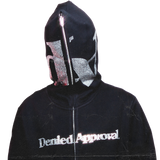 Full Zip Rhinestone Hoodie