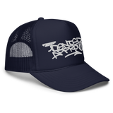Embroidered Handstyle Foam trucker hat